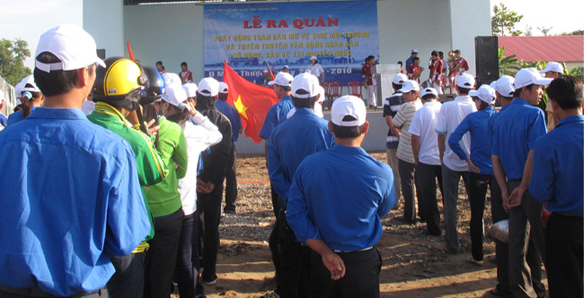 (2010) Lễ ra quân phát động toàn dân giữ VSMT và TT vận động nhân dân sử dụng, bảo vệ tài nguyên nước tại U Minh Thượng