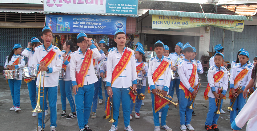 Lễ ra quân hưởng ứng tuần lễ quốc gia nước sạch và VSMT tại Vĩnh Hòa Hưng Nam ngày 12/5/2017